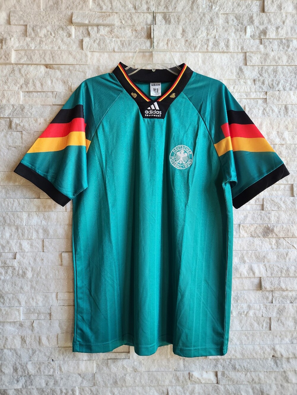 NWT Adidas Germany DFB Equipment Soccer Jersey Teal Retro Football Shirt Size L